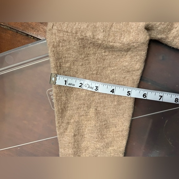 Madewell 100% merino wool turtleneck boxy sweater camel tan oversized small - Picture 8 of 8